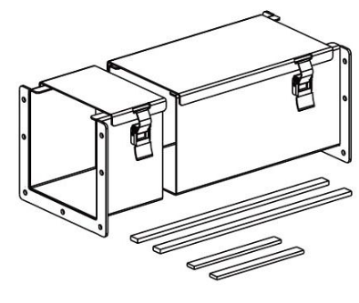 Cooper B-Line (88-12LCF) Nema 12 Layin Wireway Cut-Off Fitting Lay-In