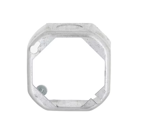25 PK Raco (130) 4 in. W x 1-1/2 in. D Drawn Octagon Steel Extension Ring