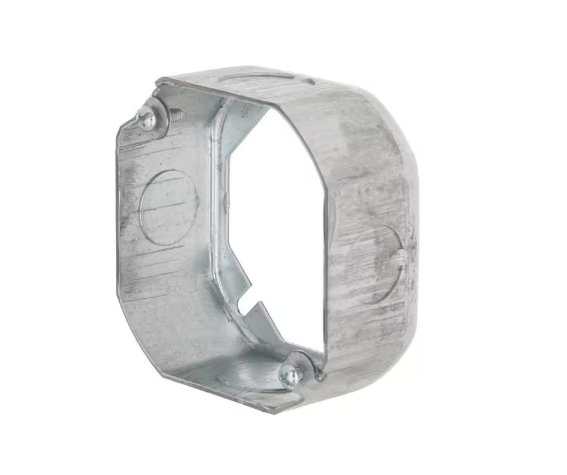 25 PK Raco (130) 4 in. W x 1-1/2 in. D Drawn Octagon Steel Extension Ring
