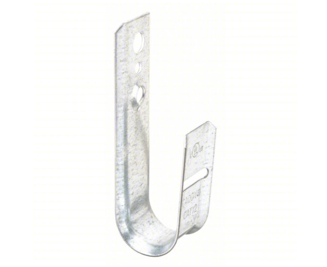 50 PK Nvent Caddy (CAT12) Wall Mount, Steel, Cable Cat J-Hook 0.75" Dia