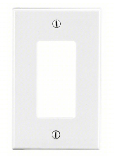 75 PK Hubbell P26W 1-Gang Decorator Wallplate, White, Brand New in Box