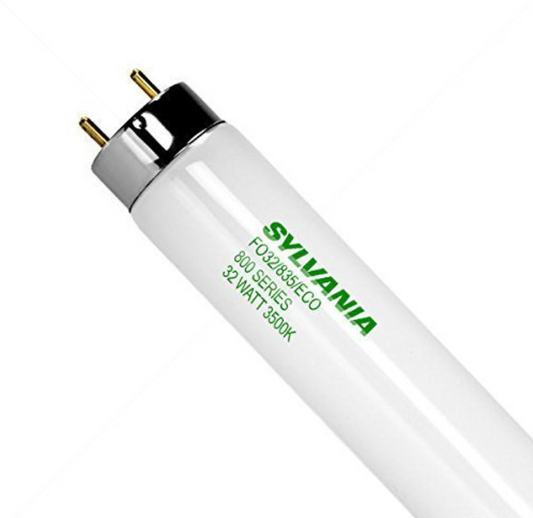 30 PK Sylvania 21779-J FO32/835/ECO 32W T8 Fluorescent Light Bulb