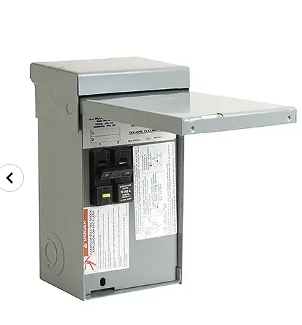 Square D HOME250SPA 50A Outdoor Spa Panel with GFCI Breaker