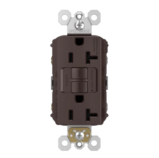 4 PK Legrand 2097TRDBCC4 – 20A Self-Test Tamper-Resistant GFCI, Dark Bronze