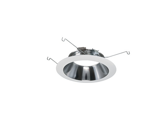 3 Pk Halo 6925C 6" LED Reflector Trim – Specular Clear with White Flange