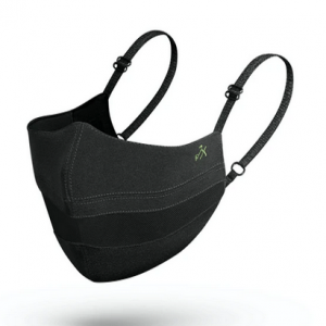 10-Pack Viaex Technologies 74422 O2 Nano Mask Adult Medium(M), Black