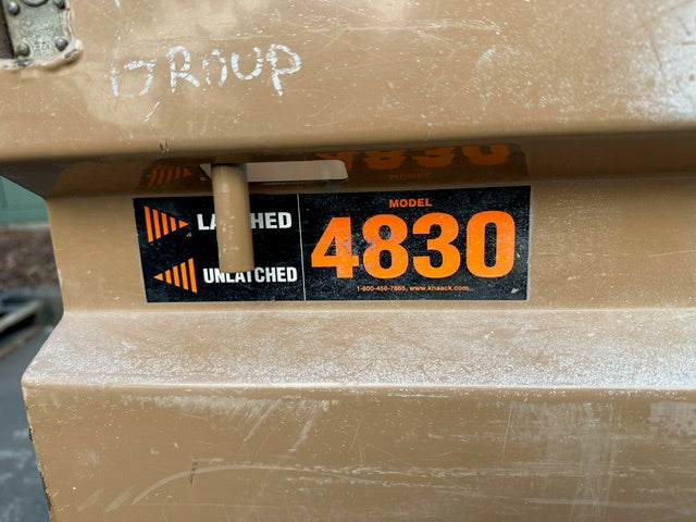 KNAACK Jobmaster Heavy-Duty Jobsite Steel Chest (4830) Tan Corrosion Resistant