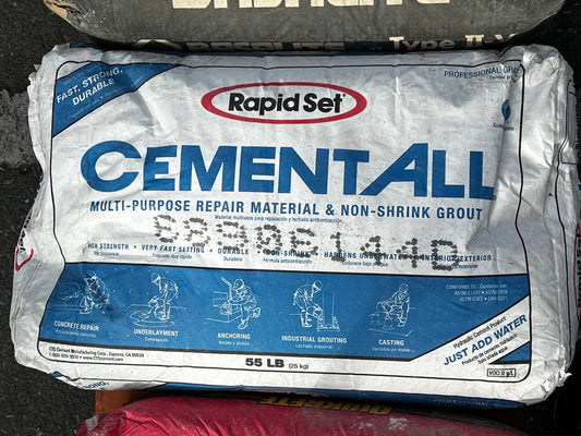 55Lbs Rapid Set Cement All Fast-Setting, High-Strength, Non-Shrink Grout