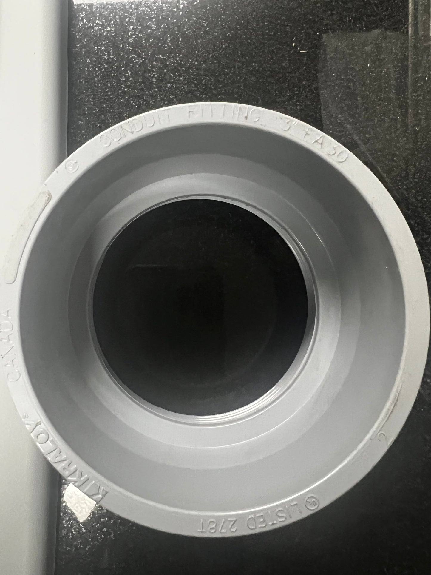 3" Gray PVC Conduit Female Adapter KRALOY FA30 (622454780774) 3.38 per piece.