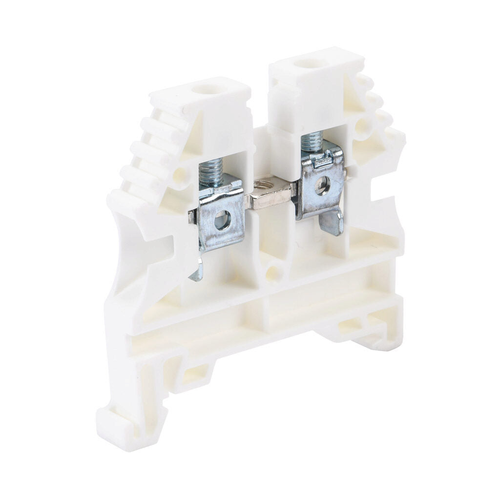 No Box 100PK Konnect-It KN-T10WHT DIN Rail Terminal Block, 10AWG, White, 30A, 300V